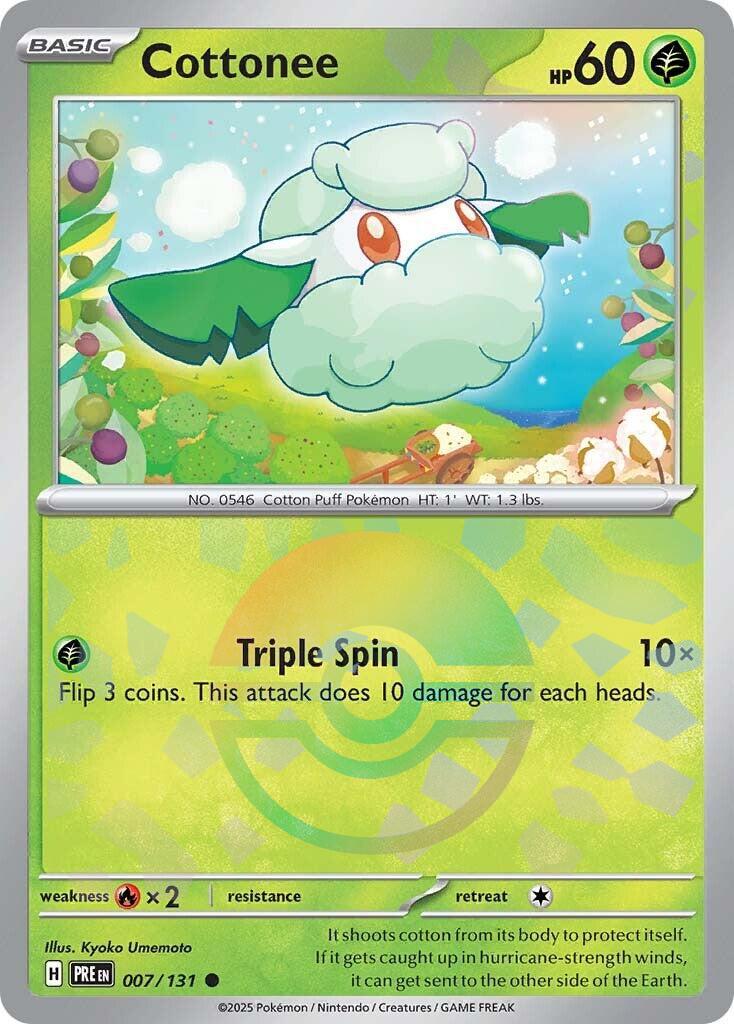 Pokemon: Cottonee (Poke Ball Pattern) card image