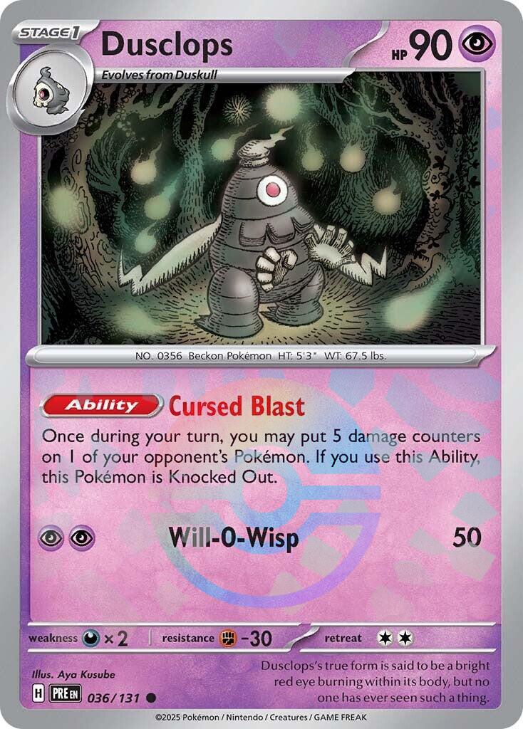 Pokemon: Dusclops (Poke Ball Pattern) card image