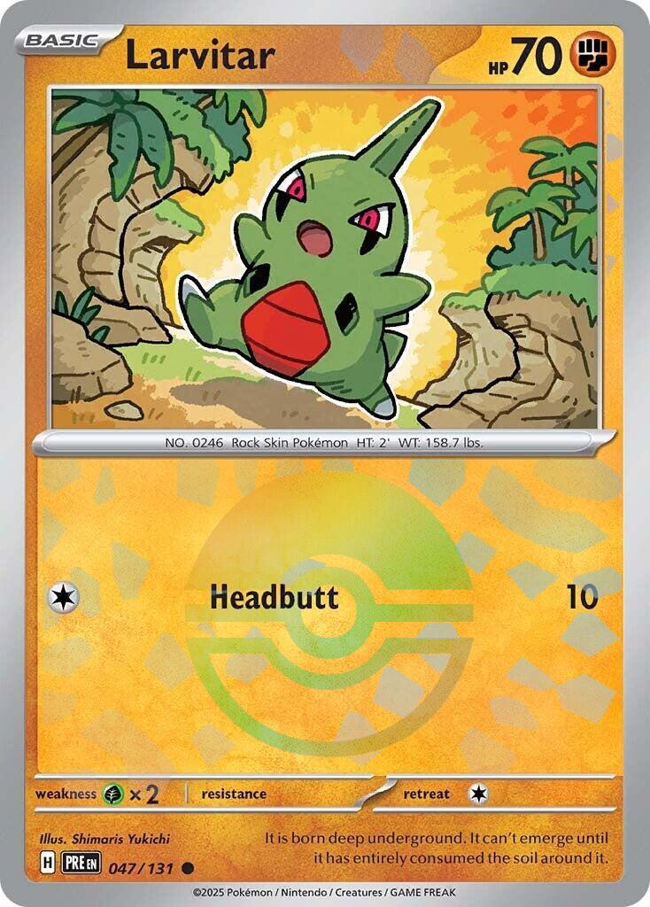 Pokemon: Larvitar (Poke Ball Pattern) card image