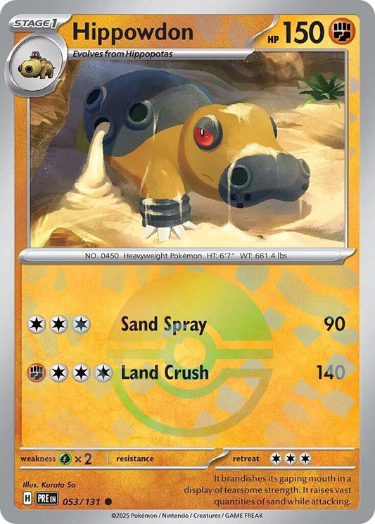 Pokemon: Hippowdon (Poke Ball Pattern) card image