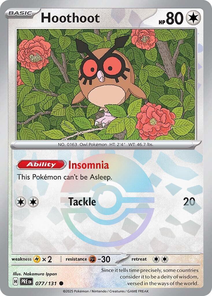 Pokemon: Hoothoot (Poke Ball Pattern) card image