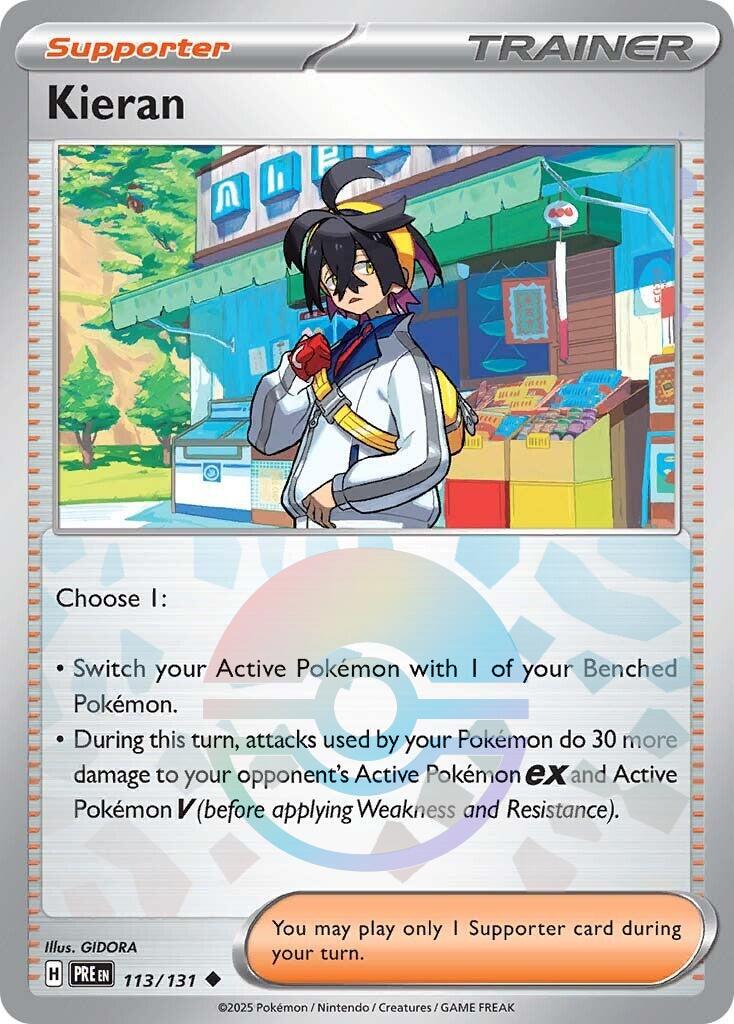 Pokemon: Kieran - 113/131 (Poke Ball Pattern) card image