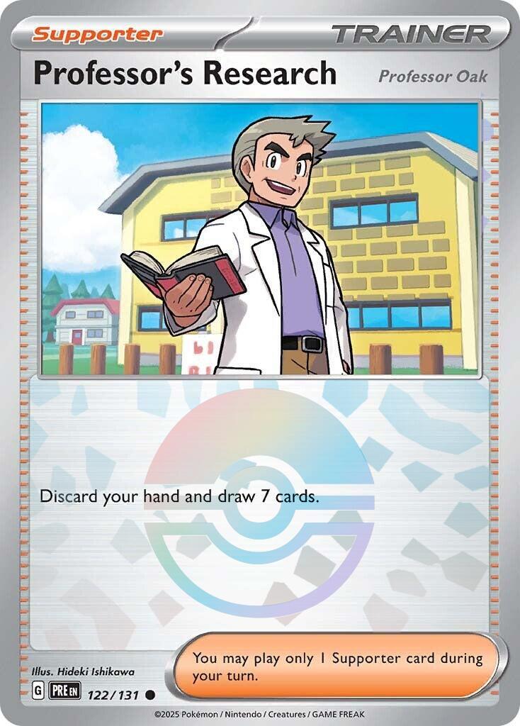 Pokemon: Professor's Research [Professor Oak] (Poke Ball Pattern) card image