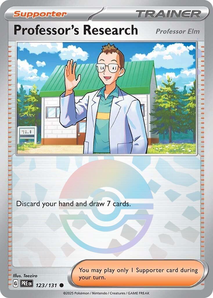 Pokemon: Professor's Research [Professor Elm] (Poke Ball Pattern) card image