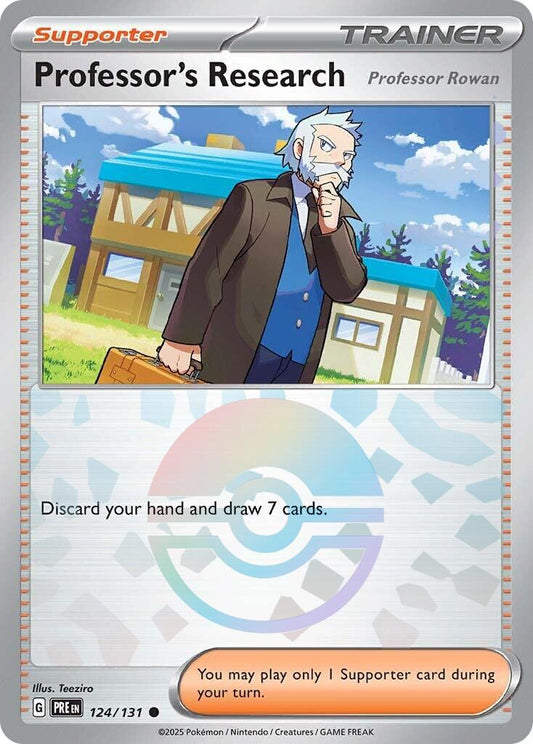 Pokemon: Professor's Research [Professor Rowan] (Poke Ball Pattern) card image