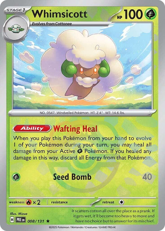 Pokemon: Whimsicott (Master Ball Pattern) card image