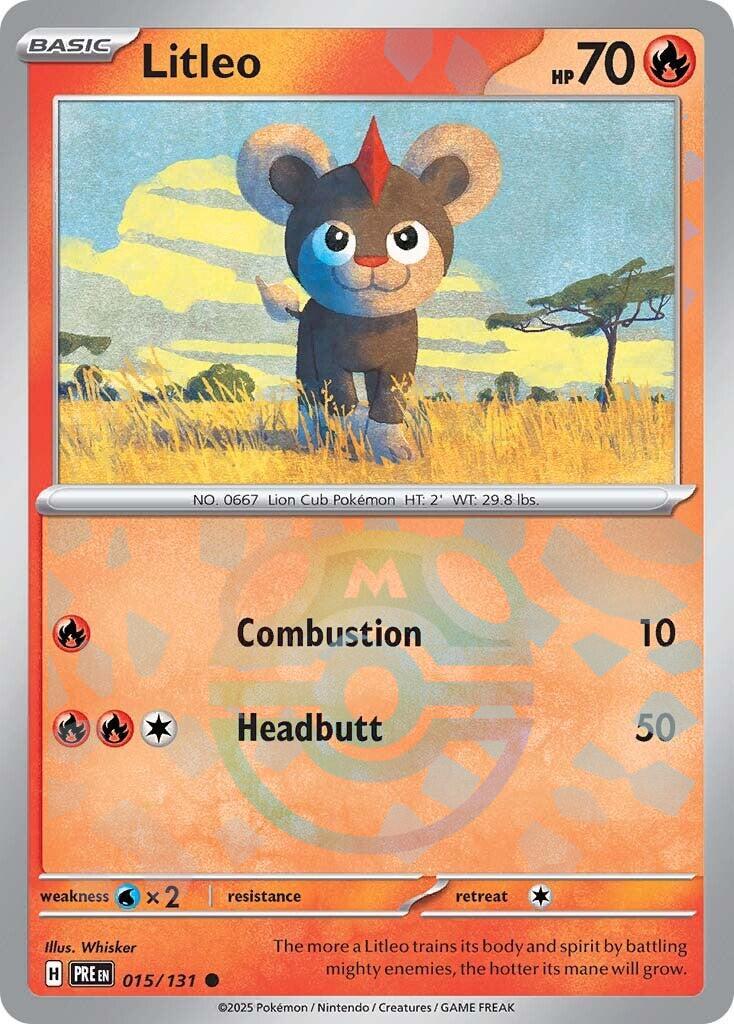 Pokemon: Litleo (Master Ball Pattern) card image