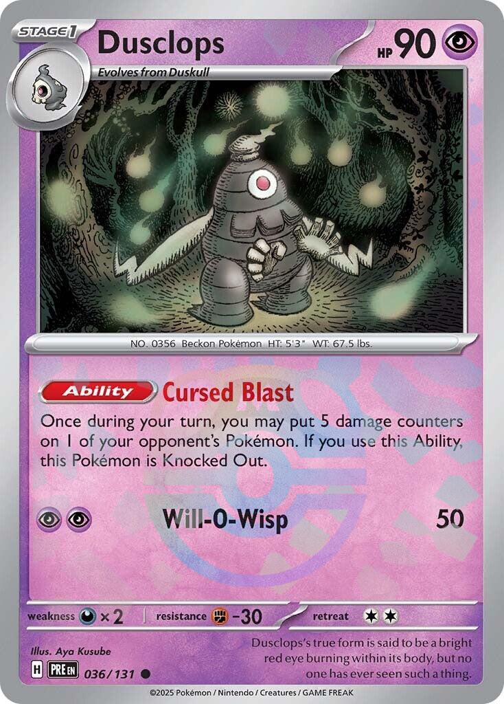 Pokemon: Dusclops (Master Ball Pattern) card image