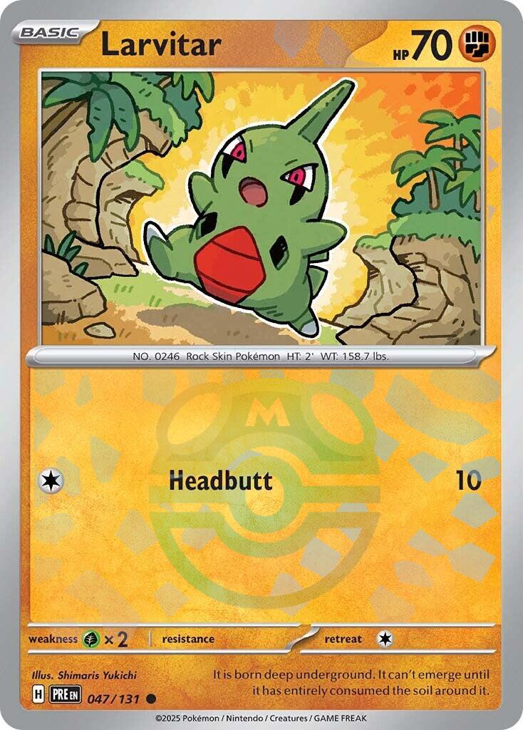 Pokemon: Larvitar (Master Ball Pattern) card image