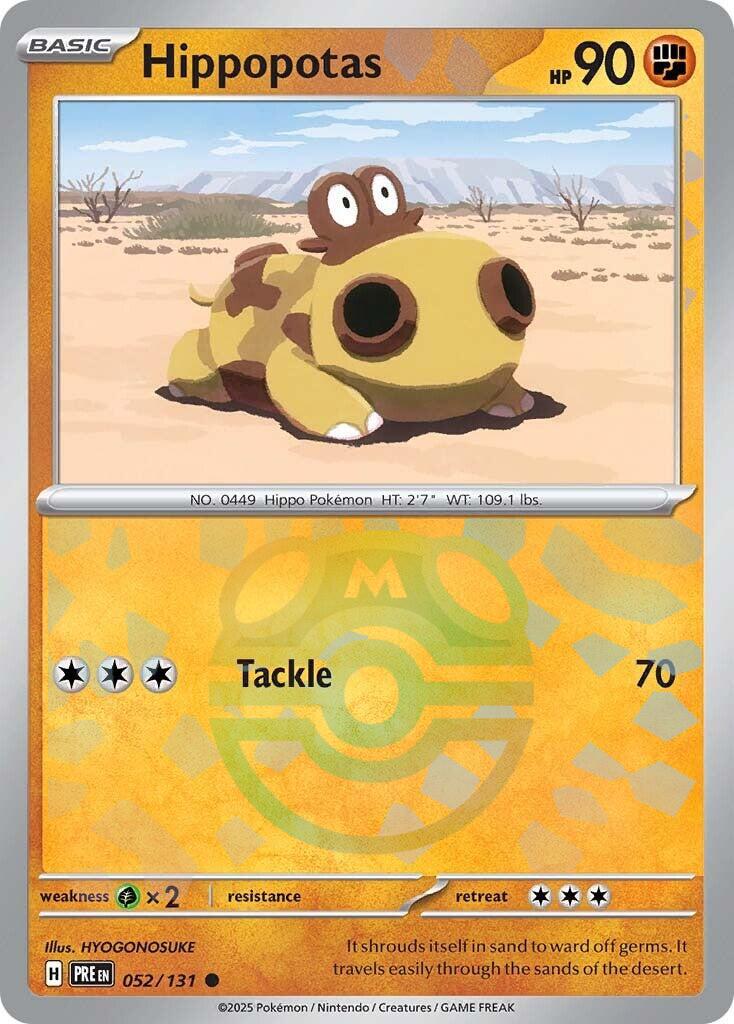 Pokemon: Hippopotas (Master Ball Pattern) card image