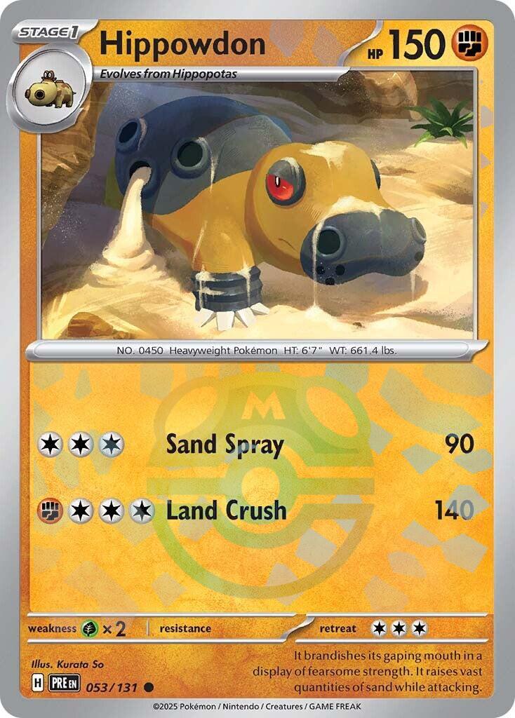 Pokemon: Hippowdon (Master Ball Pattern) card image