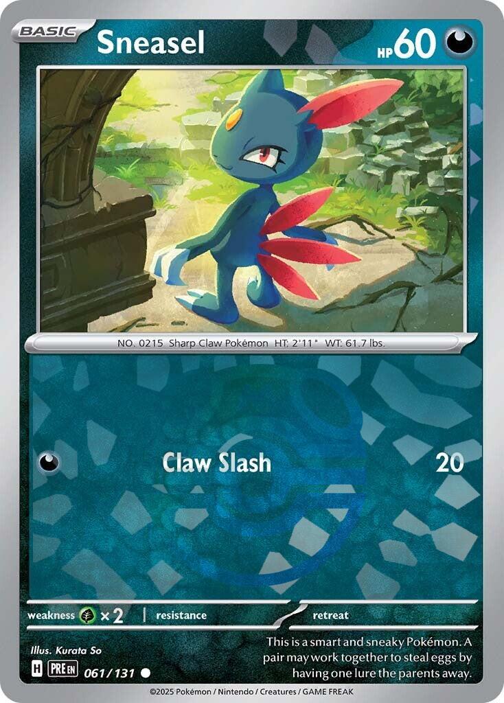 Pokemon: Sneasel (Master Ball Pattern) card image