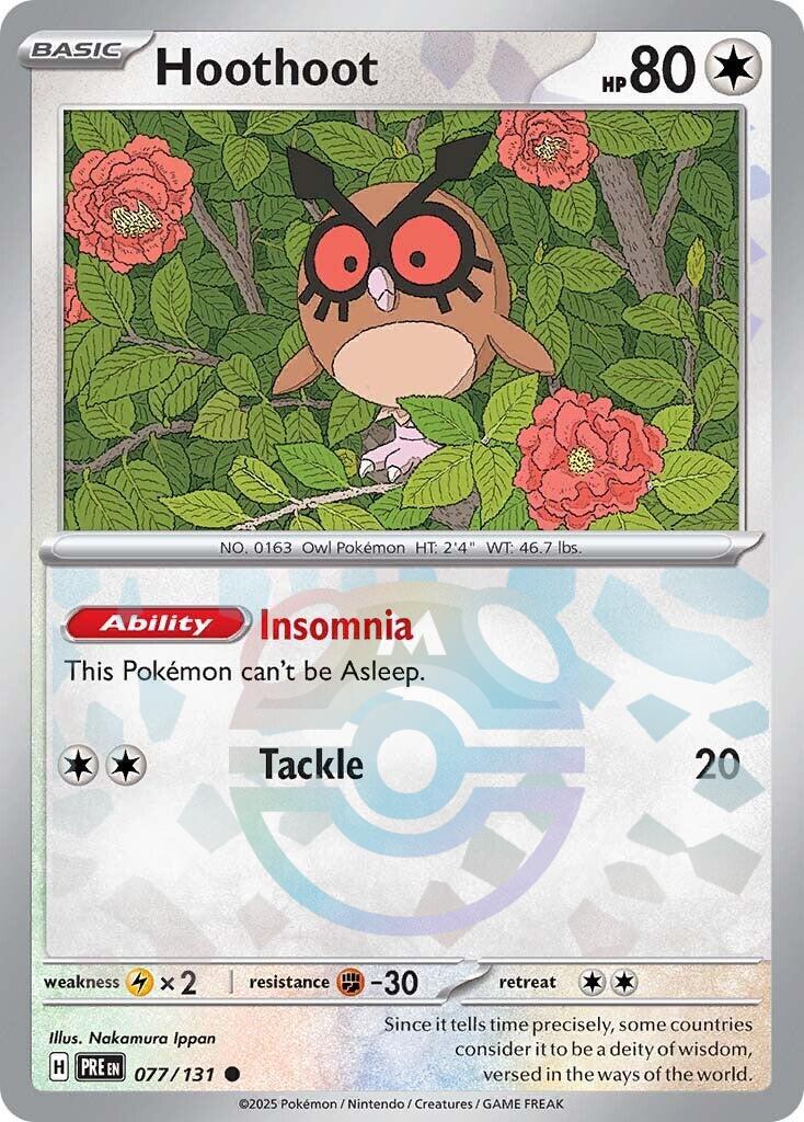 Pokemon: Hoothoot (Master Ball Pattern) card image