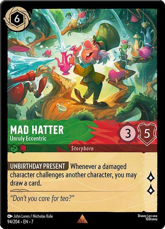 Disney Lorcana: Mad Hatter - Unruly Eccentric card image