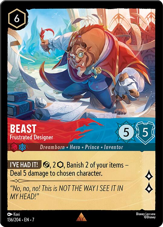 Disney Lorcana: Beast - Frustrated Designer card image