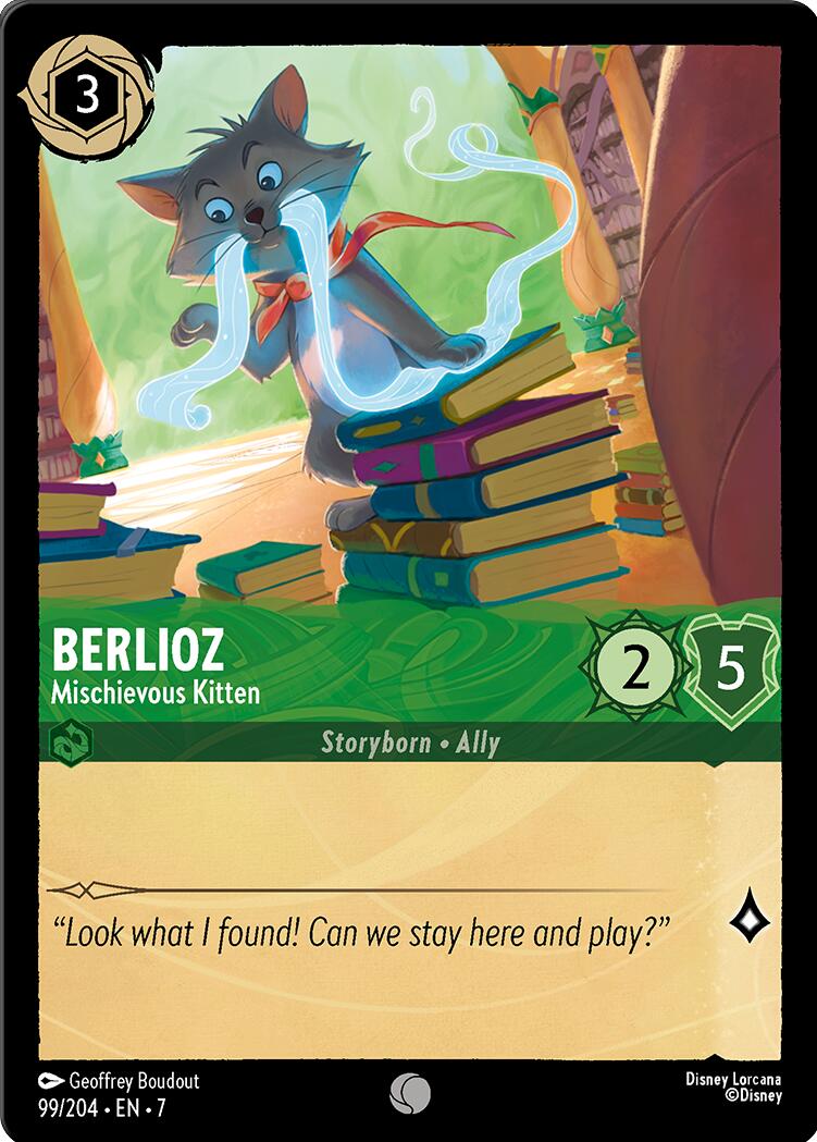 Disney Lorcana: Berlioz - Mischievous Kitten card image