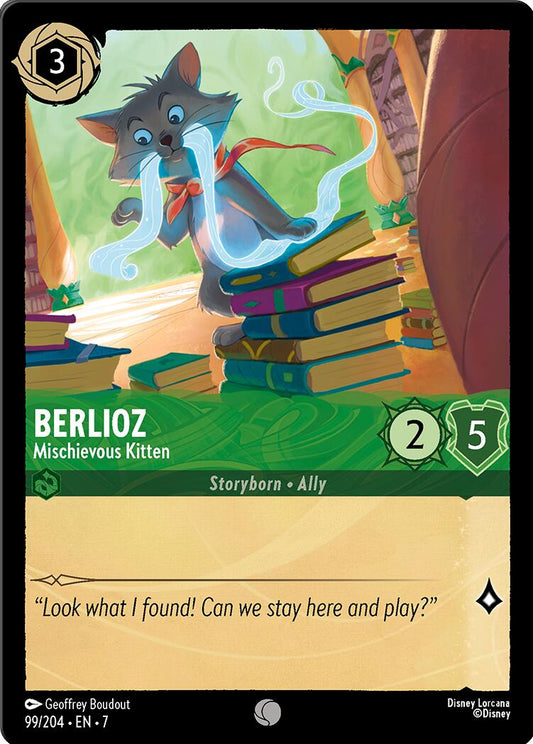 Disney Lorcana: Berlioz - Mischievous Kitten card image