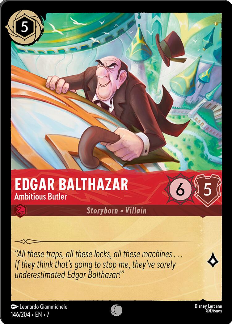 Disney Lorcana: Edgar Balthazar - Ambitious Butler card image