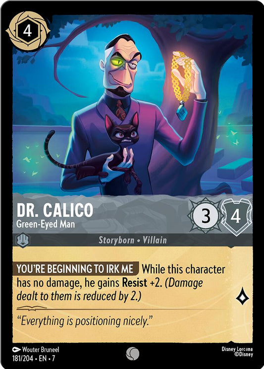 Disney Lorcana: Dr. Calico - Green-Eyed Man card image