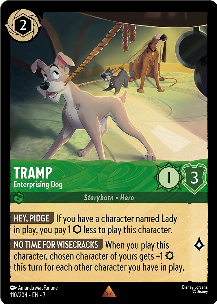 Disney Lorcana: Tramp - Enterprising Dog card image