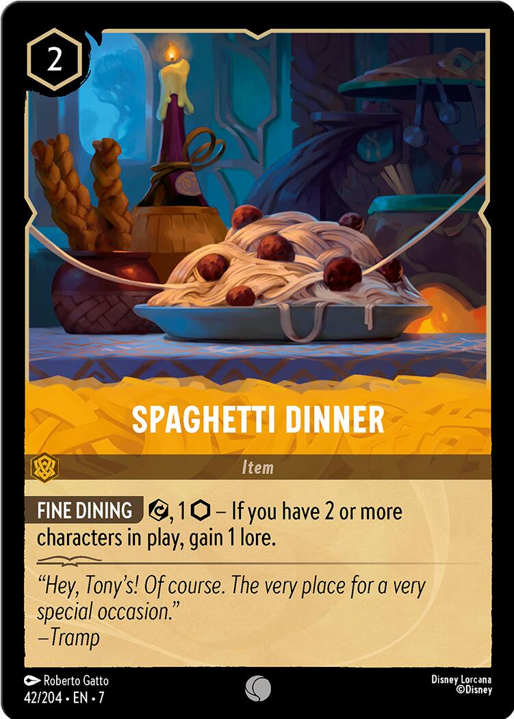 Disney Lorcana: Spaghetti Dinner card image