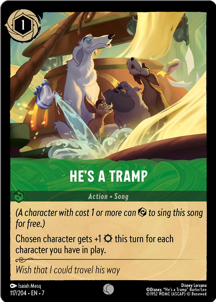 Disney Lorcana: He's a Tramp card image