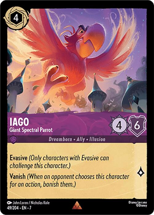 Disney Lorcana: Iago - Giant Spectral Parrot card image