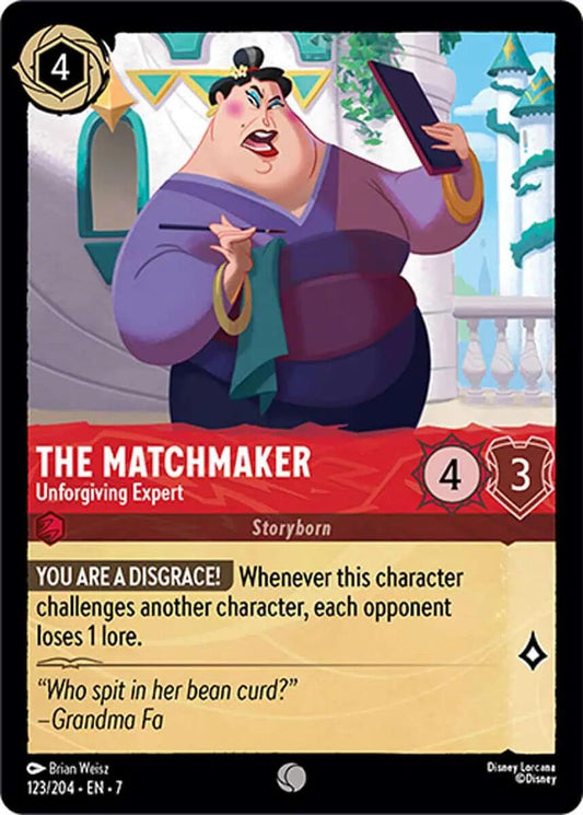 Disney Lorcana: The Matchmaker - Unforgiving Expert card image