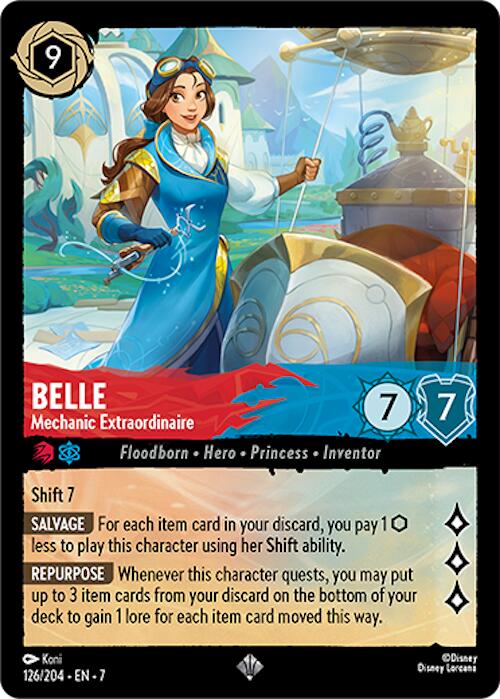 Disney Lorcana: Belle - Mechanic Extraordinaire card image