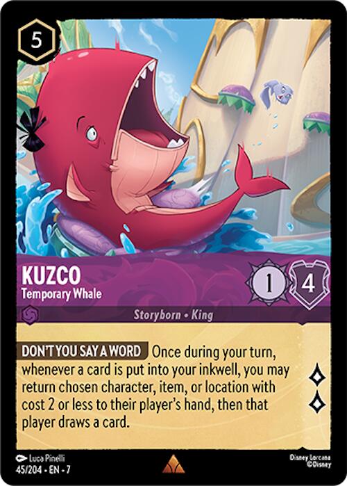 Disney Lorcana: Kuzco - Temporary Whale card image