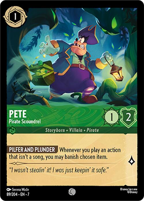 Disney Lorcana: Pete - Pirate Scoundrel card image