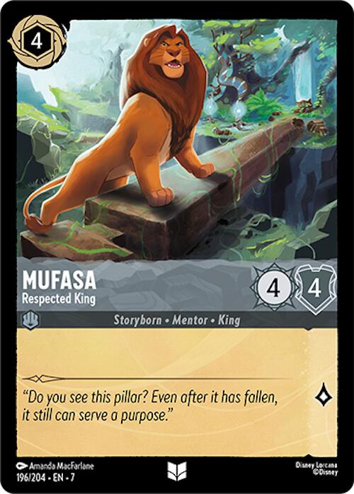 Disney Lorcana: Mufasa - Respected King card image