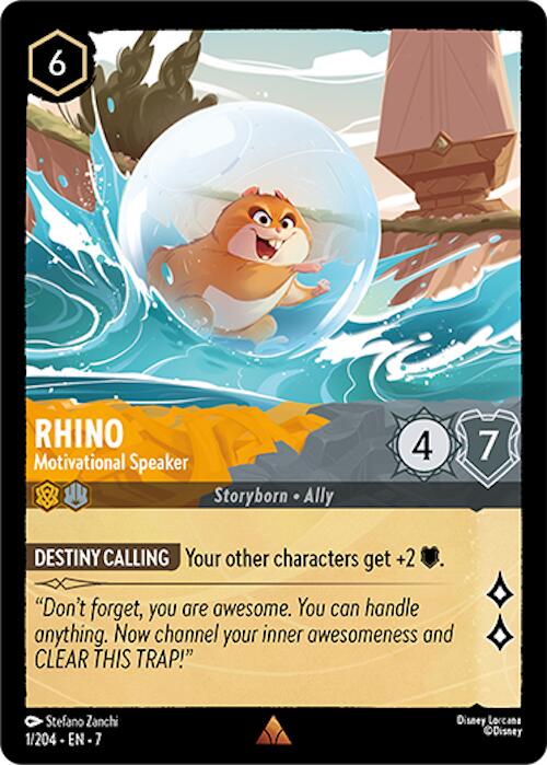 Disney Lorcana: Rhino - Motivational Speaker card image