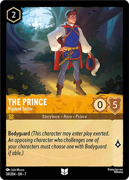 Disney Lorcana: The Prince - Vigilant Suitor card image