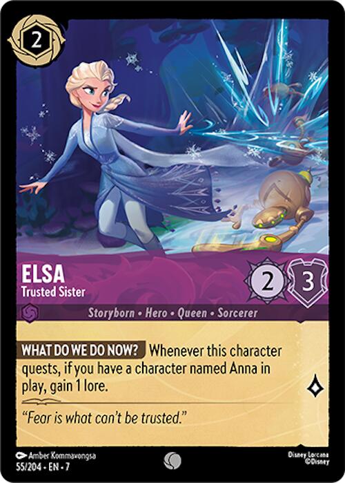 Disney Lorcana: Elsa - Trusted Sister card image