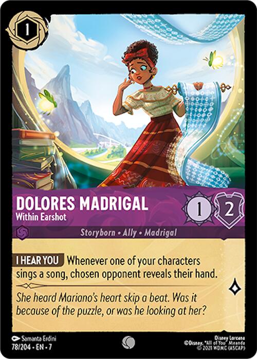 Disney Lorcana: Dolores Madrigal - Within Earshot card image