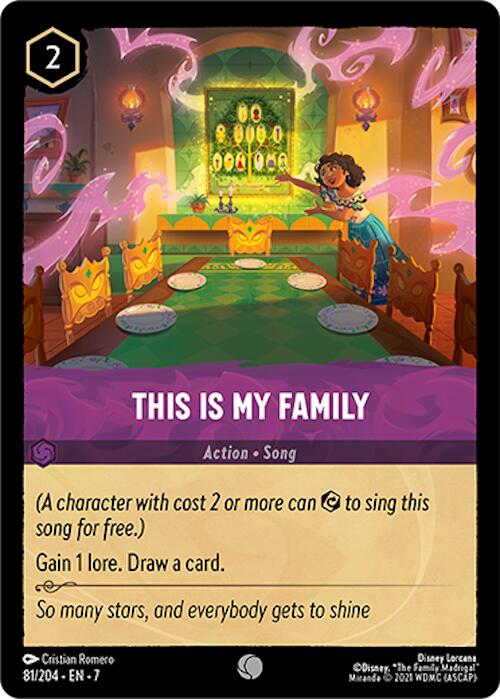 Disney Lorcana: This Is My Family card image