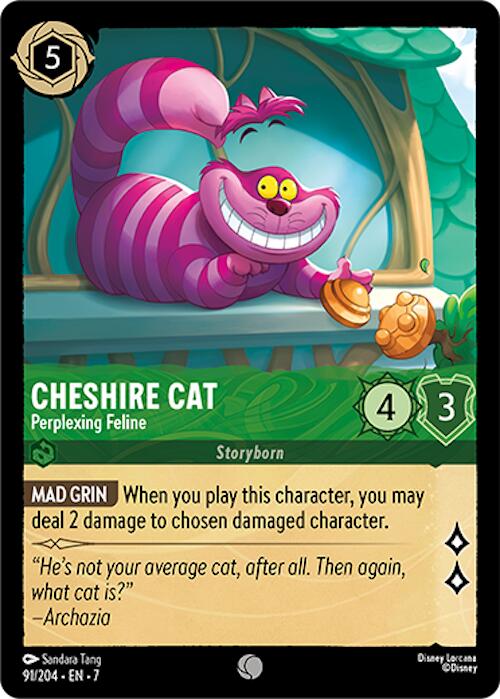 Disney Lorcana: Cheshire Cat - Perplexing Feline card image