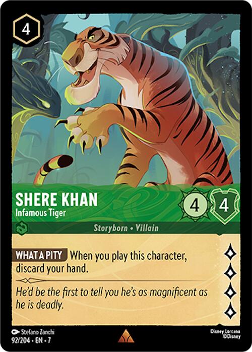 Disney Lorcana: Shere Khan - Infamous Tiger card image