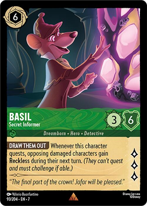 Disney Lorcana: Basil - Secret Informer card image