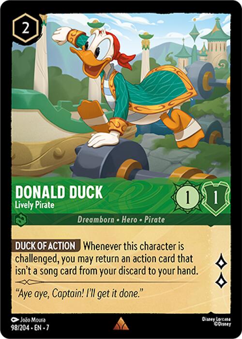 Disney Lorcana: Donald Duck - Lively Pirate card image