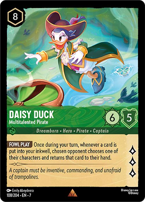 Disney Lorcana: Daisy Duck - Multitalented Pirate card image