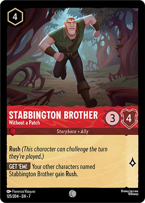 Disney Lorcana: Stabbington Brother - Without a Patch card image