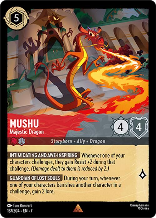 Disney Lorcana: Mushu - Majestic Dragon card image