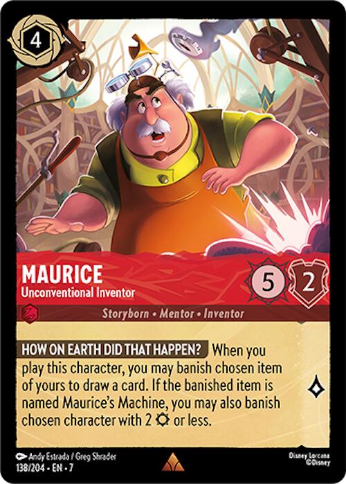 Disney Lorcana: Maurice - Unconventional Inventor card image