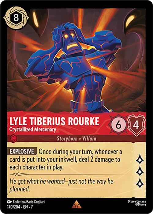 Disney Lorcana: Lyle Tiberius Rourke - Crystallized Mercenary card image