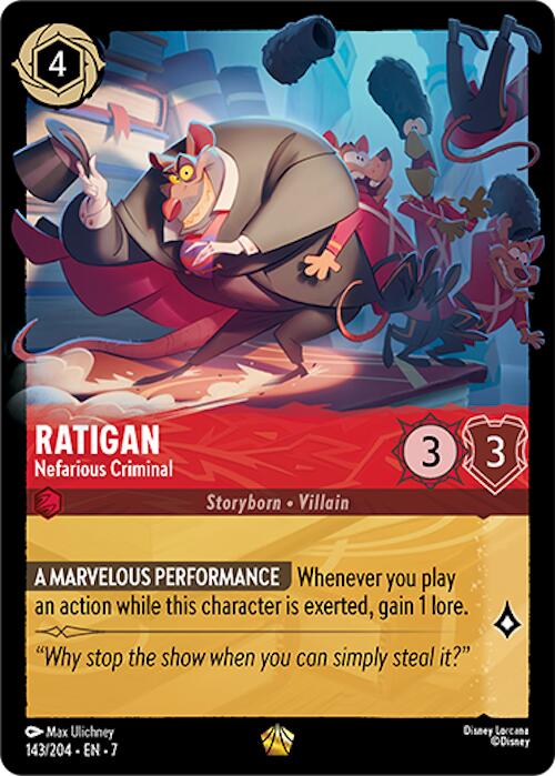 Disney Lorcana: Ratigan - Nefarious Criminal card image