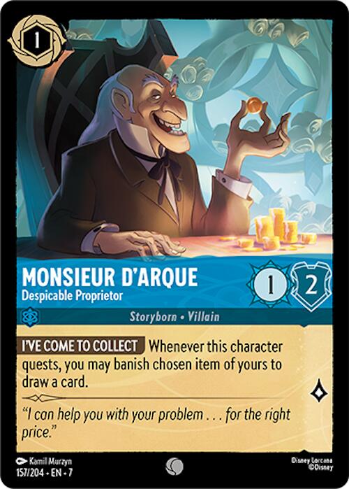 Disney Lorcana: Monsieur D'Arque - Despicable Proprietor card image