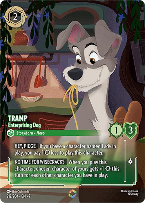 Disney Lorcana: Tramp - Enterprising Dog (Enchanted) card image