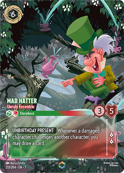 Disney Lorcana: Mad Hatter - Unruly Eccentric (Enchanted) card image